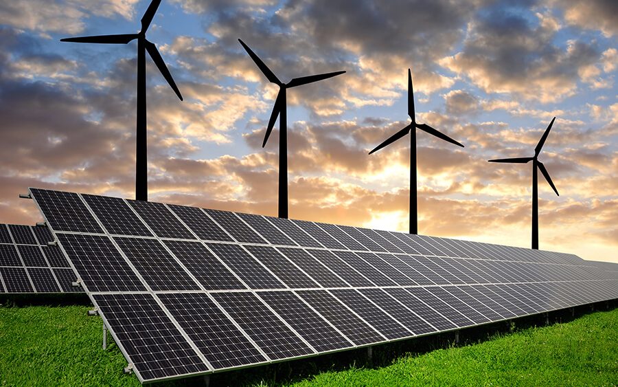 Solar Panels and Wind Turbines
